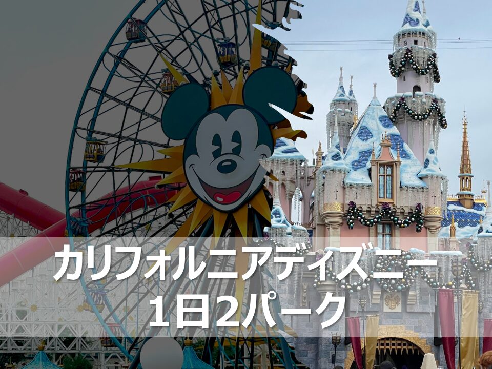 カリフォルニアディズニー】1日で2パークを充実させるためのポイント・注意点 | ふたり旅行記｜WDWとユニバーサルオーランドの楽しみ方をご紹介！